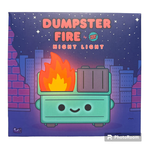 Dumpster fire - night light