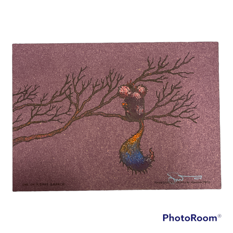 One on a Bare Branch - Purple - Spusta