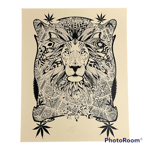 Soja Lion Art Print - Tom Shaw